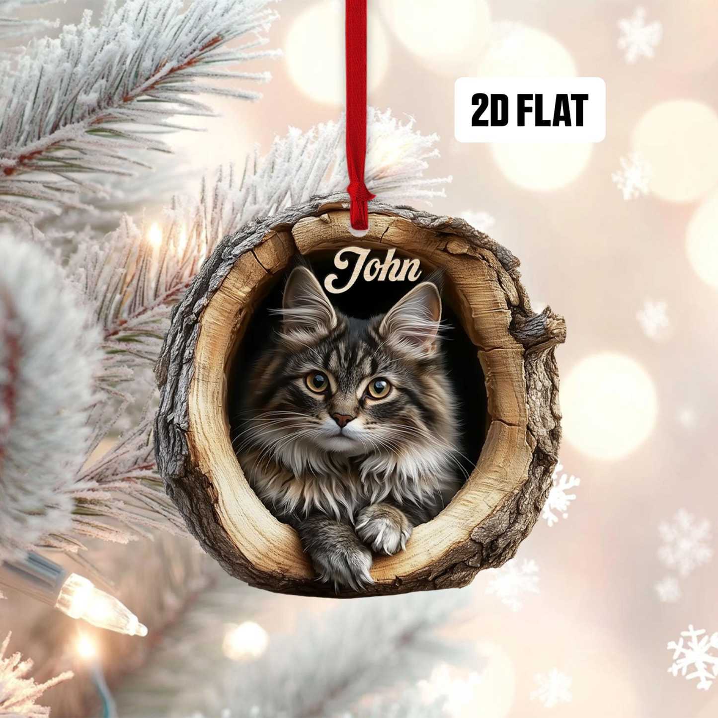 Personalized Cat Ornament
