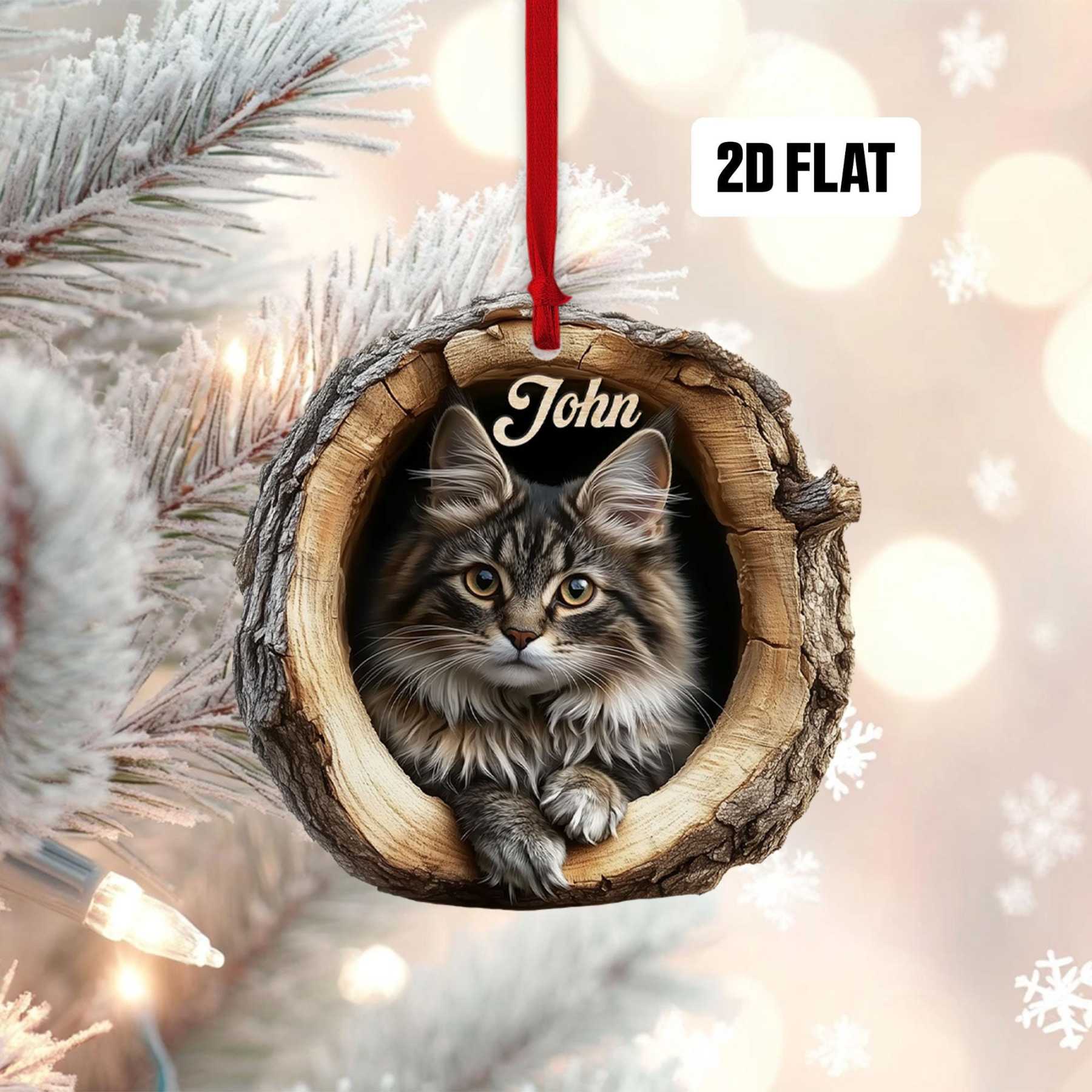 Personalized Cat Ornament