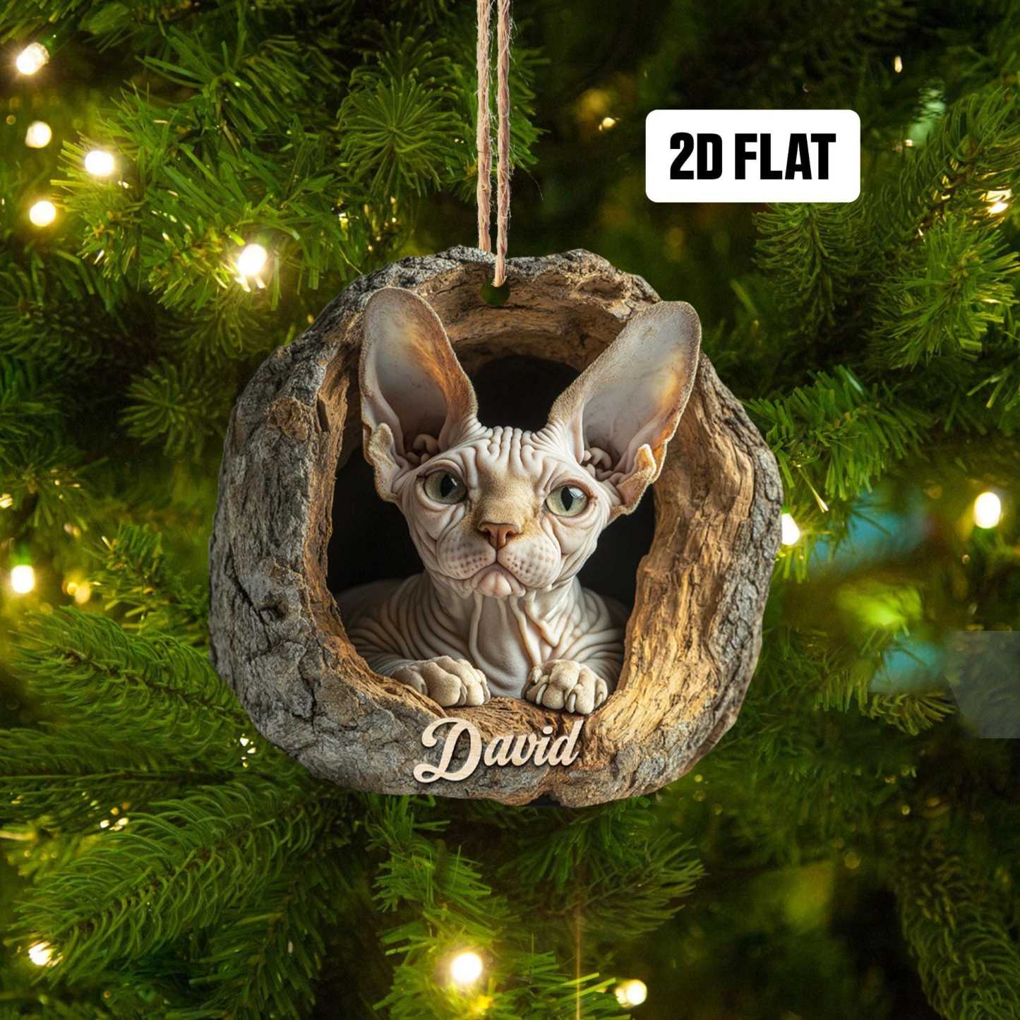 Personalized Cat Ornament