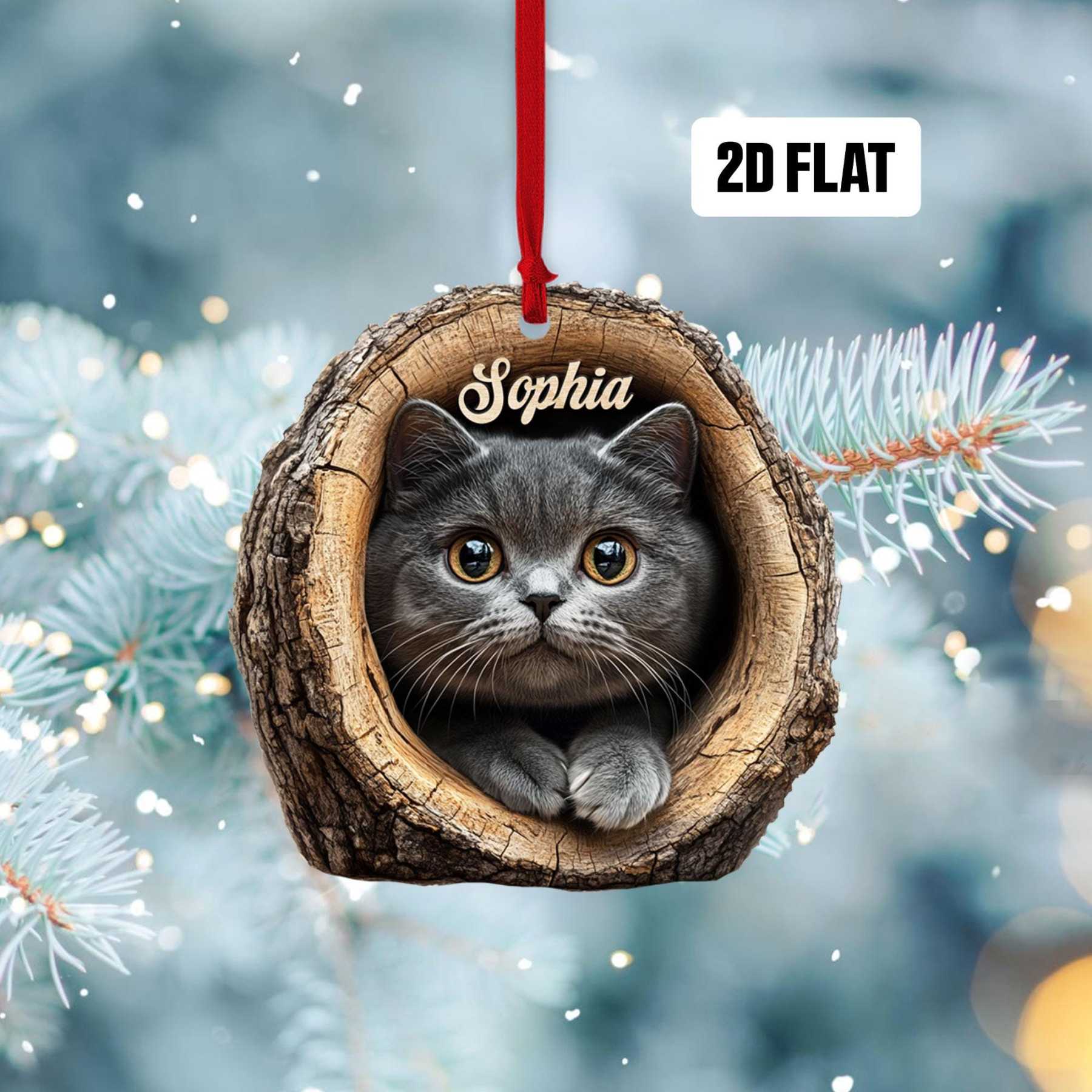 Personalized Cat Ornament