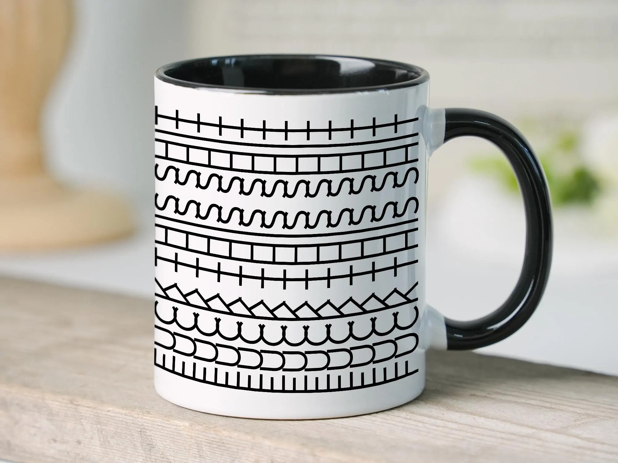 Hidden Swear Message Mug, Fuck This Shit Mug