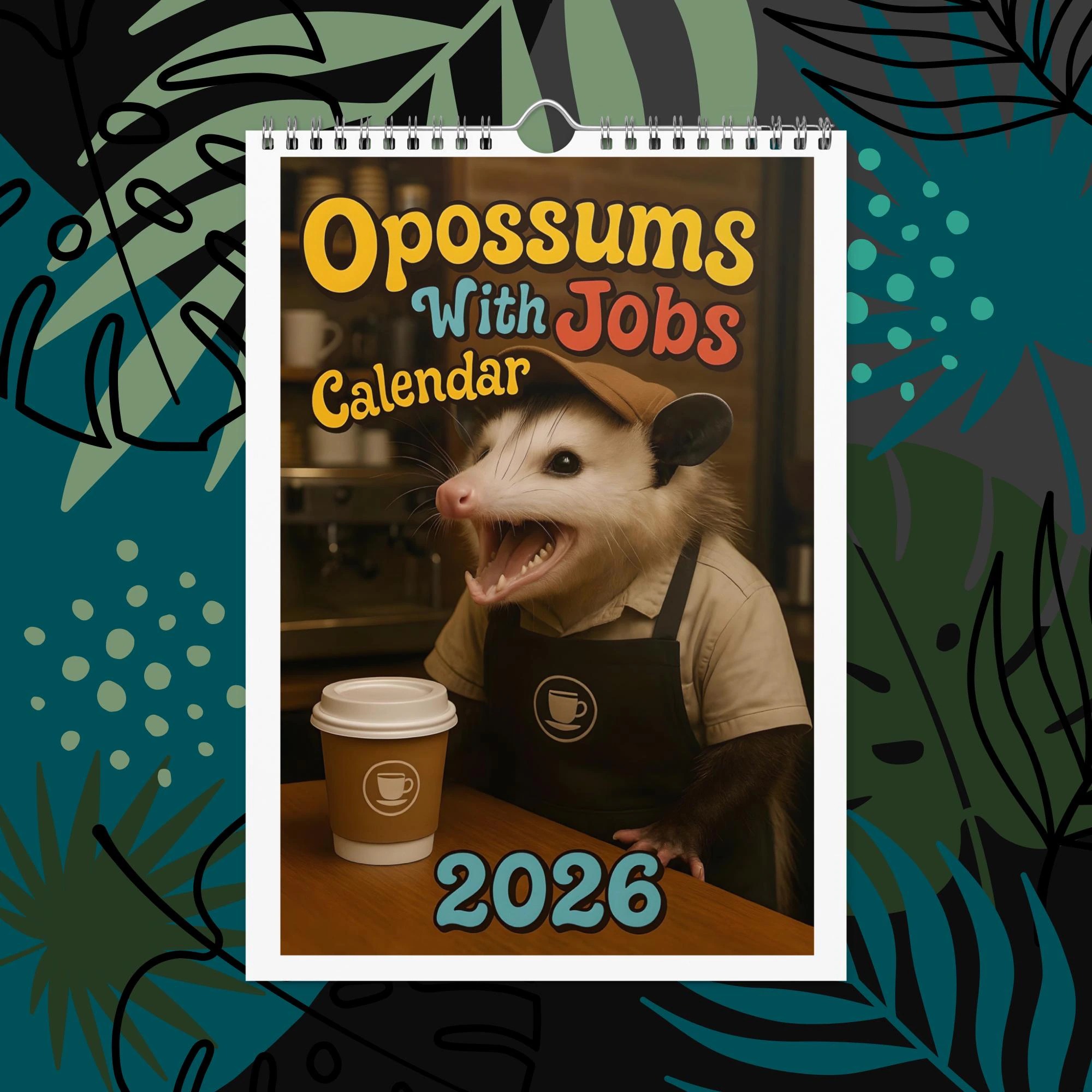 Opossums With Jobs 2026 Funny Calendar
