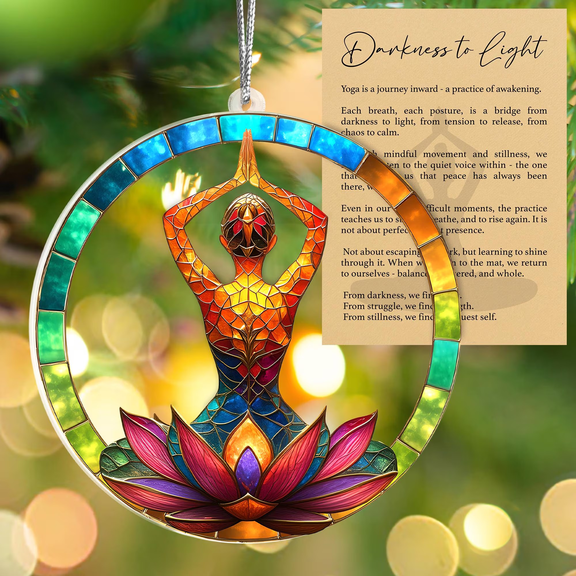 Yoga Lotus Ornament 