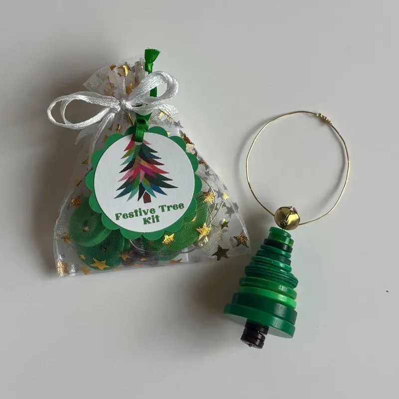 Button Christmas Ornament Kit