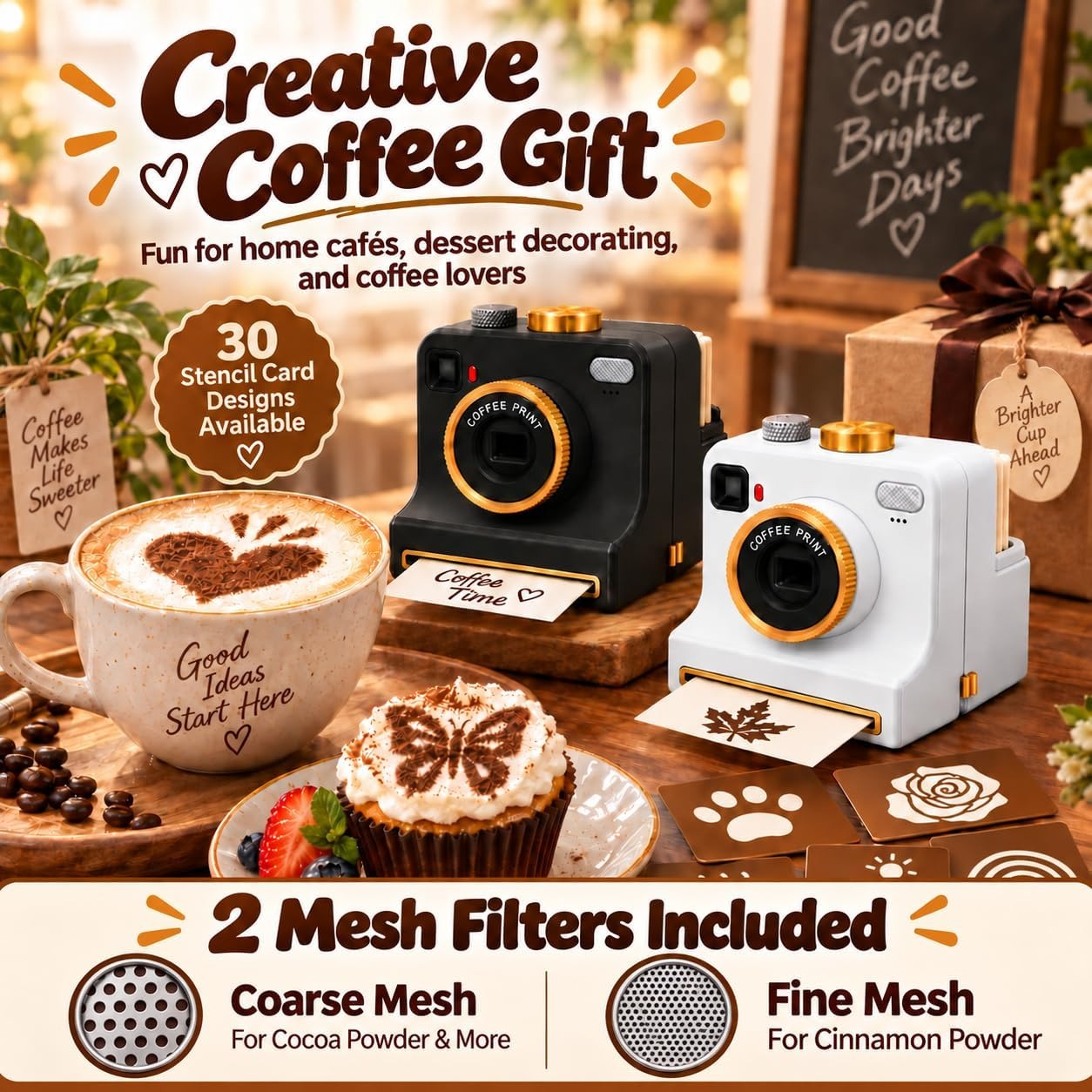 3D Printed Latte Art Camera