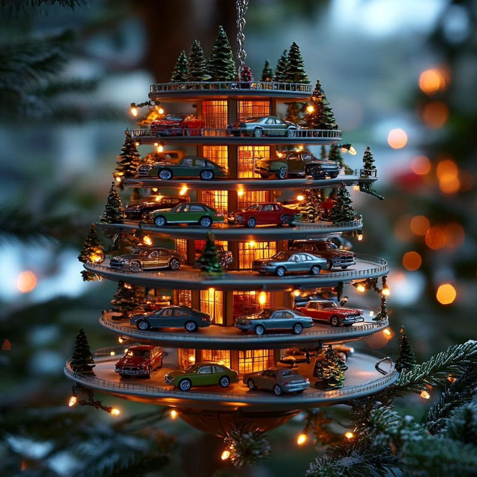 Retro Car Christmas Ornament