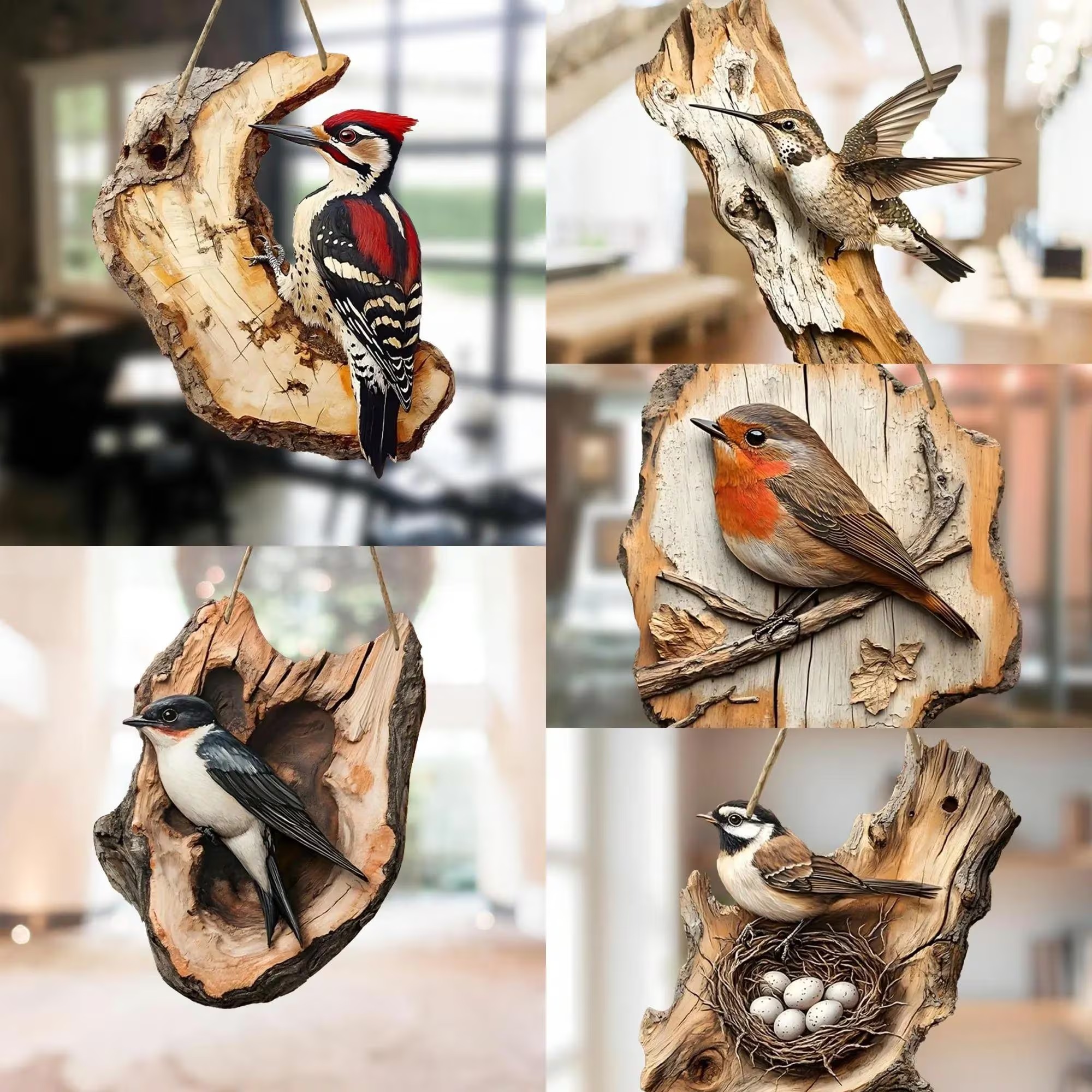 Wooden Bird Handmade Wall Art