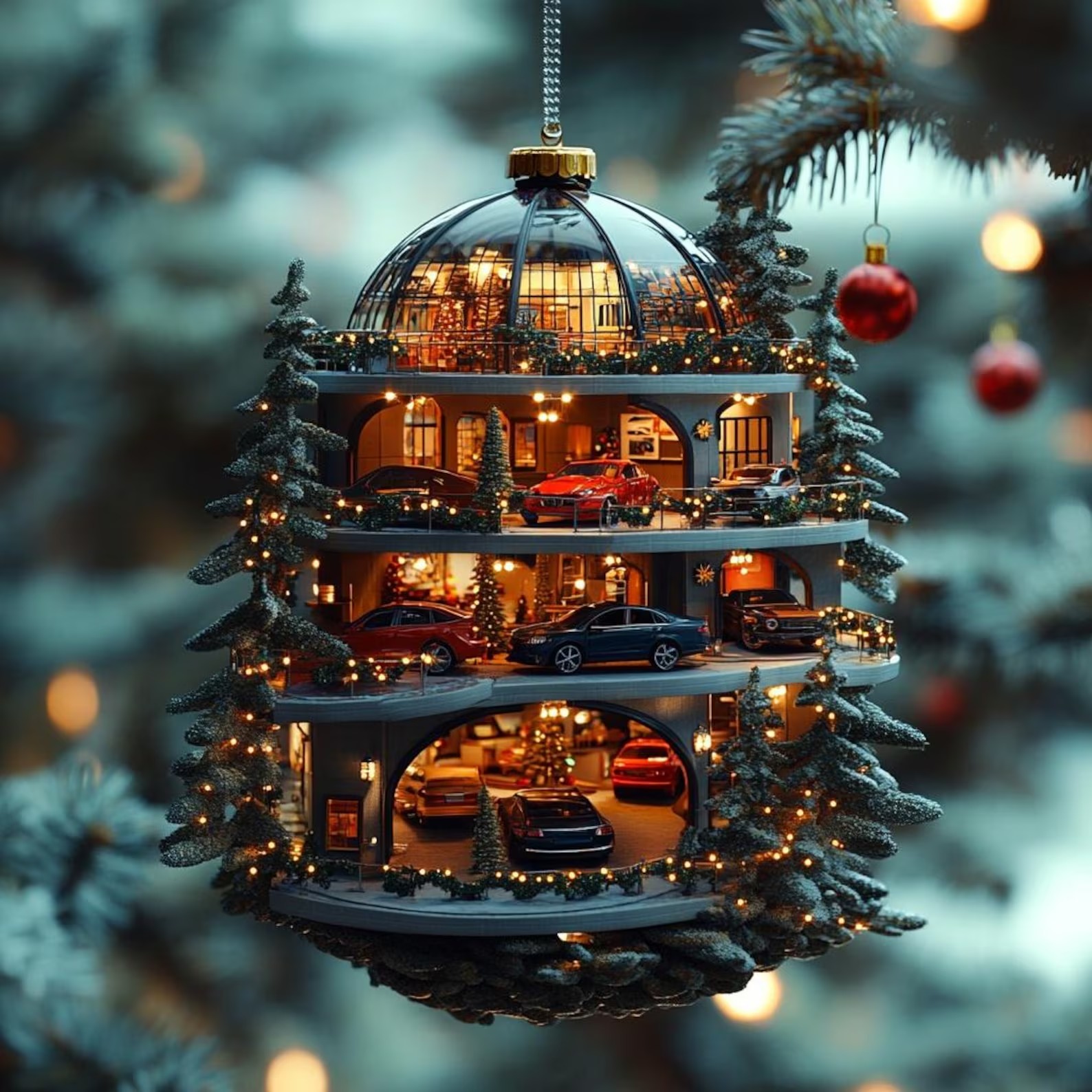 Retro Car Christmas Ornament