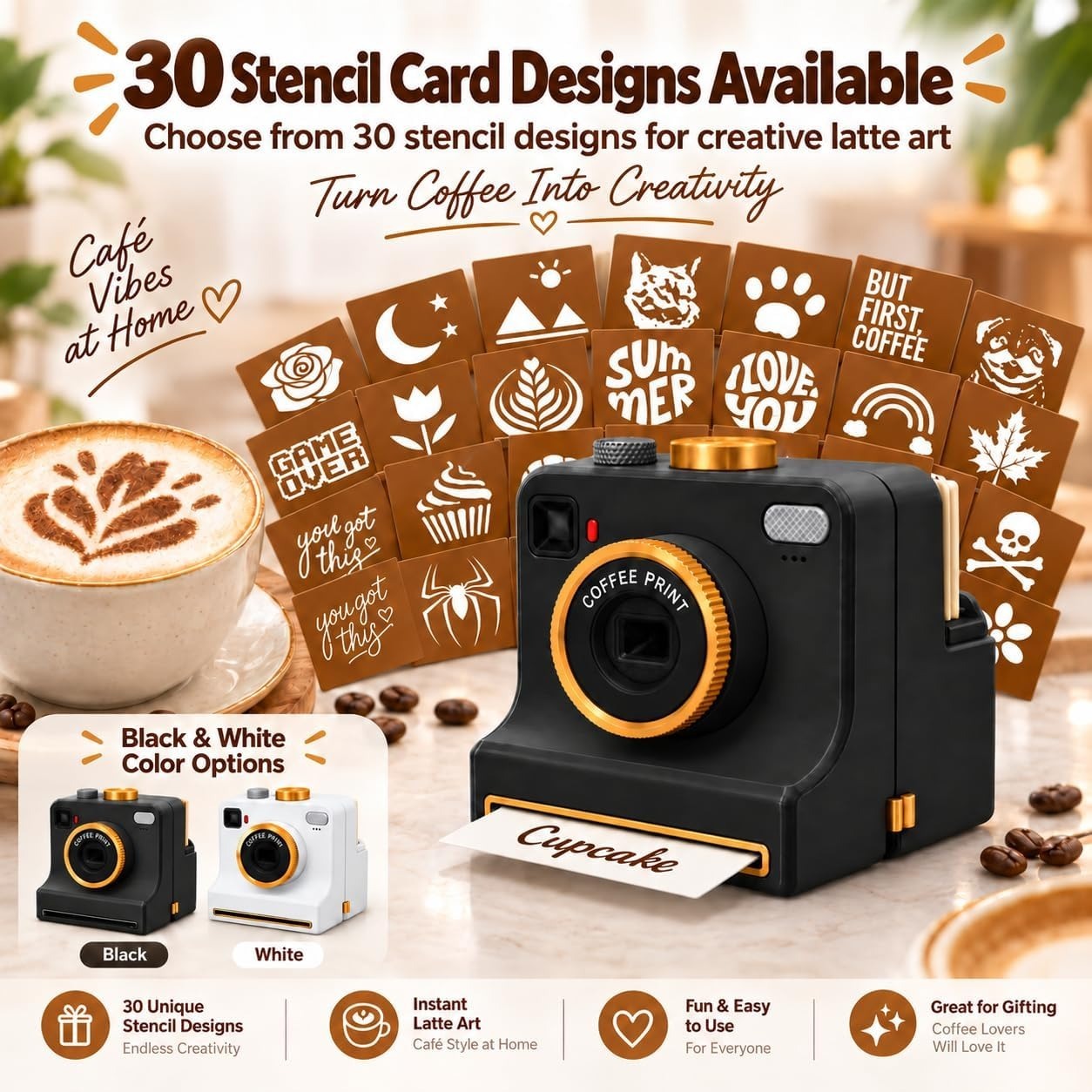 3D Printed Latte Art Camera