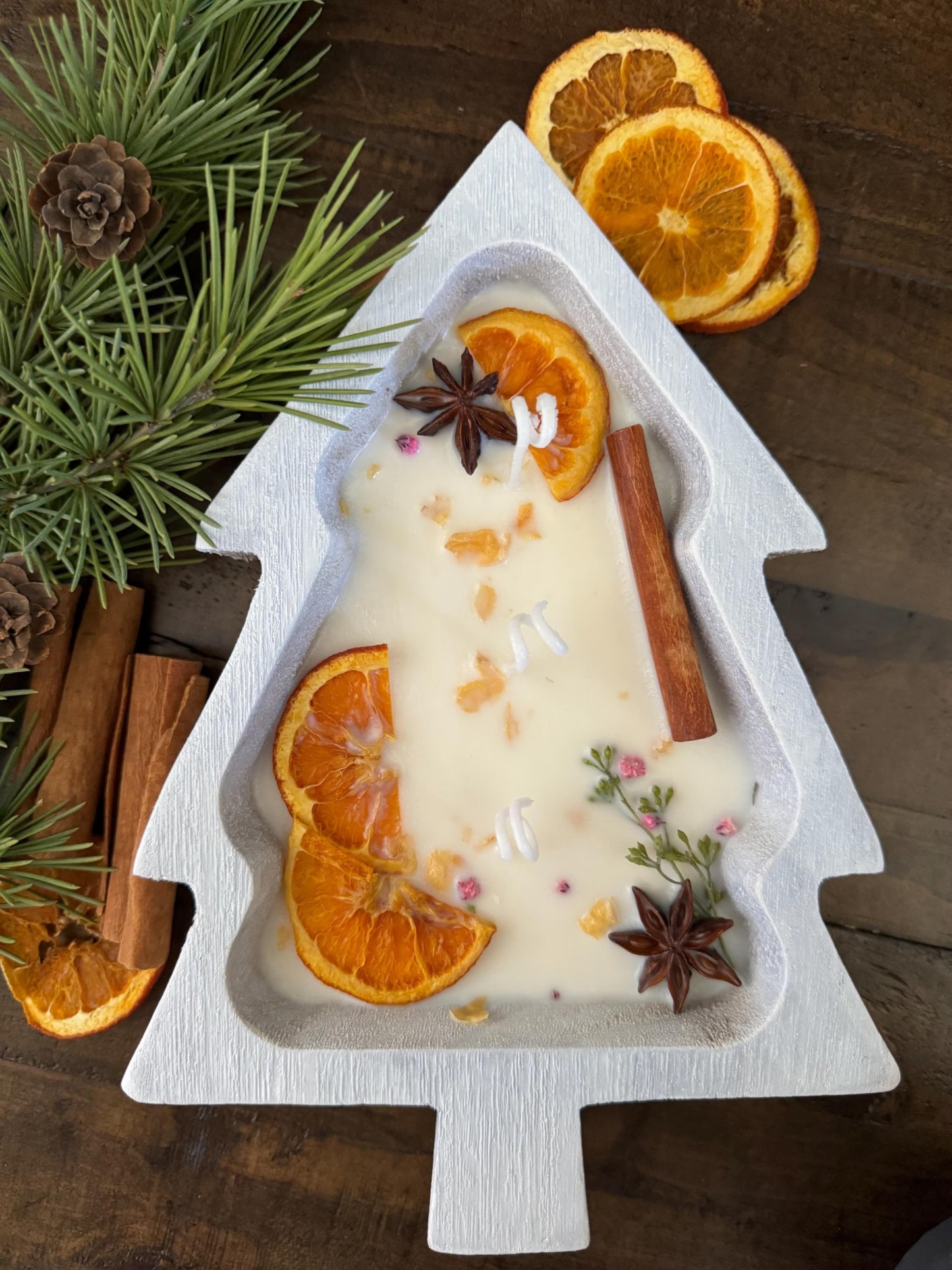 Christmas Tree Shape Bowl Soy Wax Candle