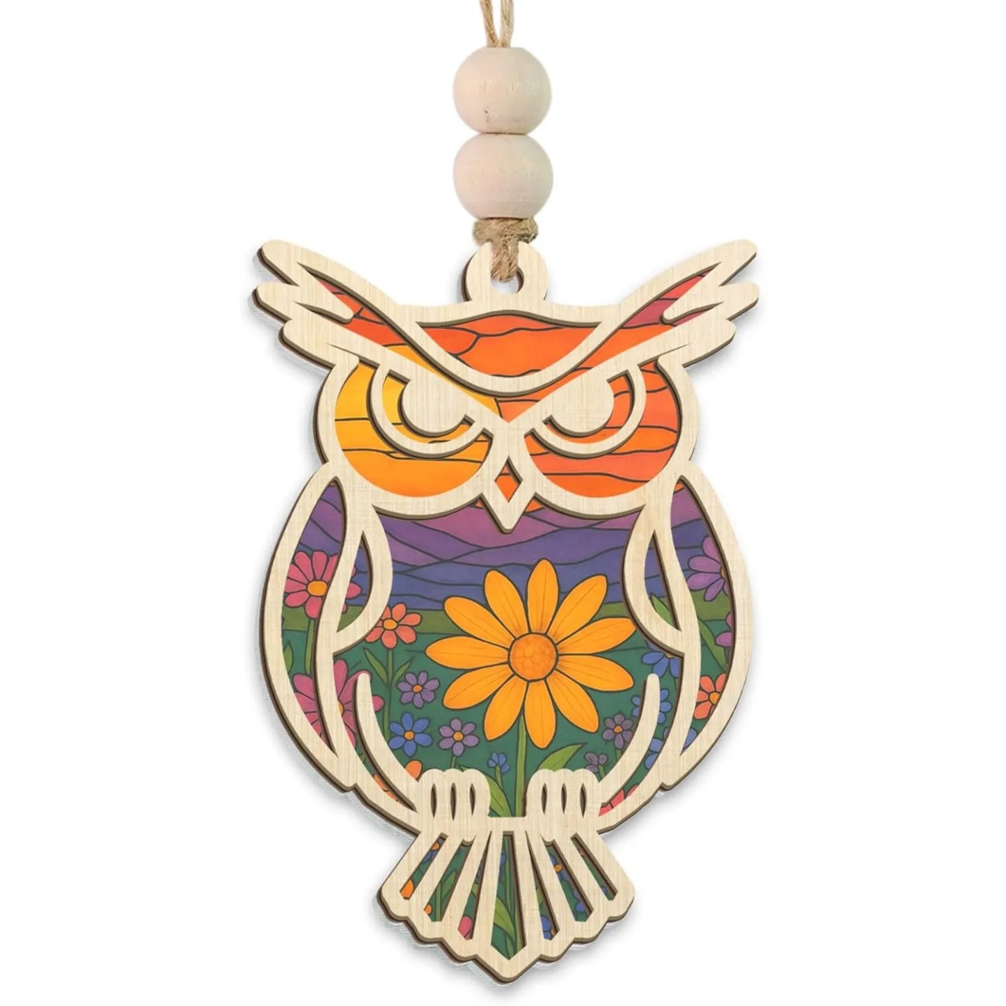 🔥HOT SALE 49% OFF - 🦉Owl Suncatcher Ornament with Card