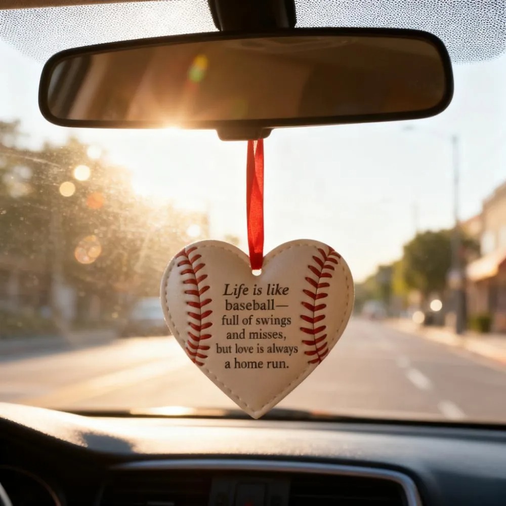 Heart-Shaped Sports Ornaments