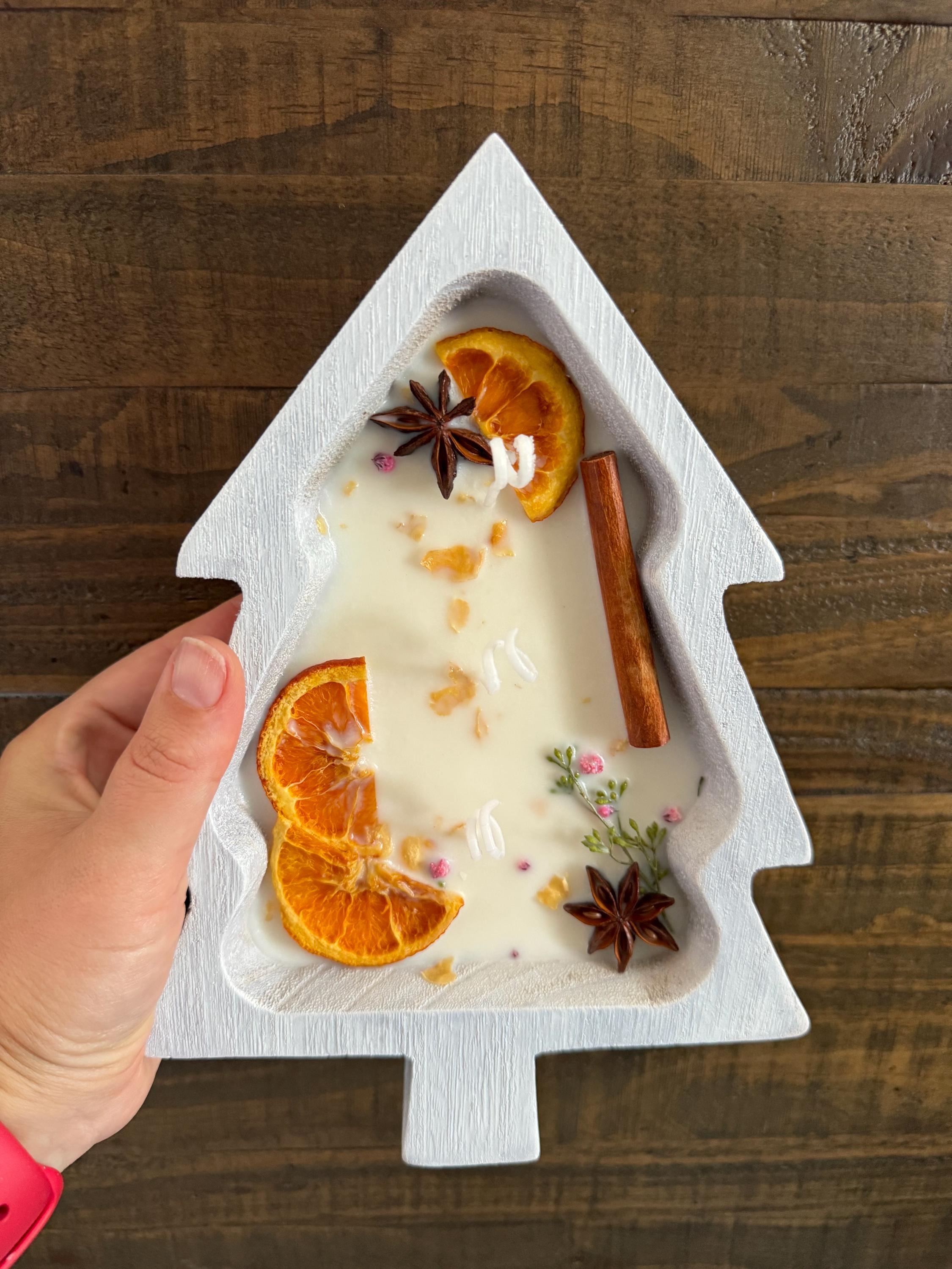 Christmas Tree Shape Bowl Soy Wax Candle