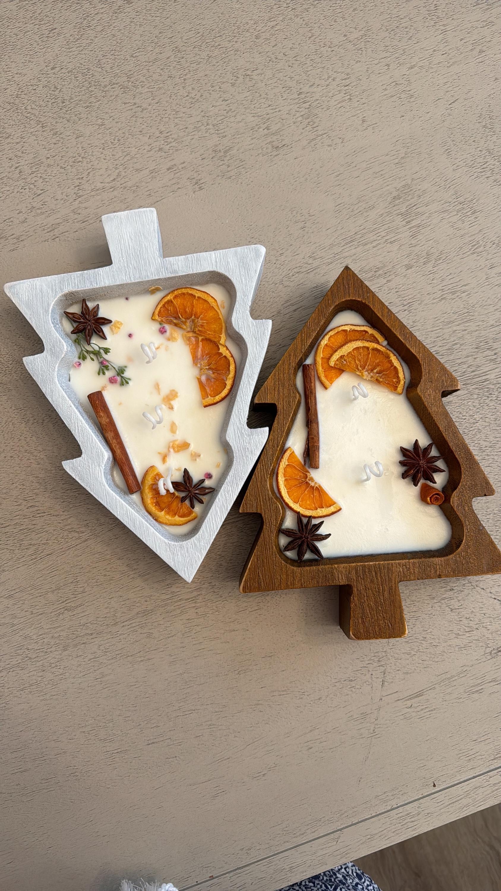 Christmas Tree Shape Bowl Soy Wax Candle