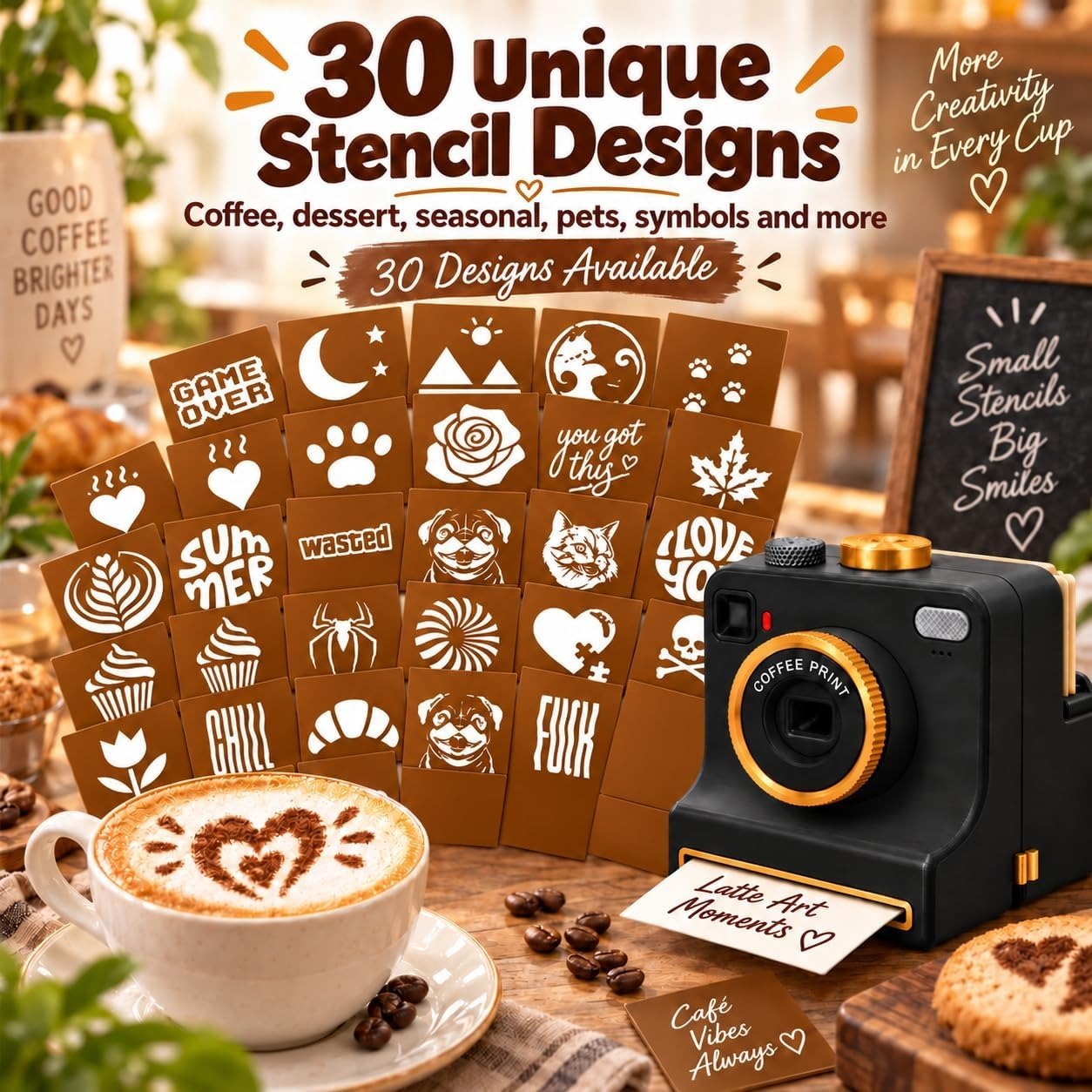 3D Printed Latte Art Camera