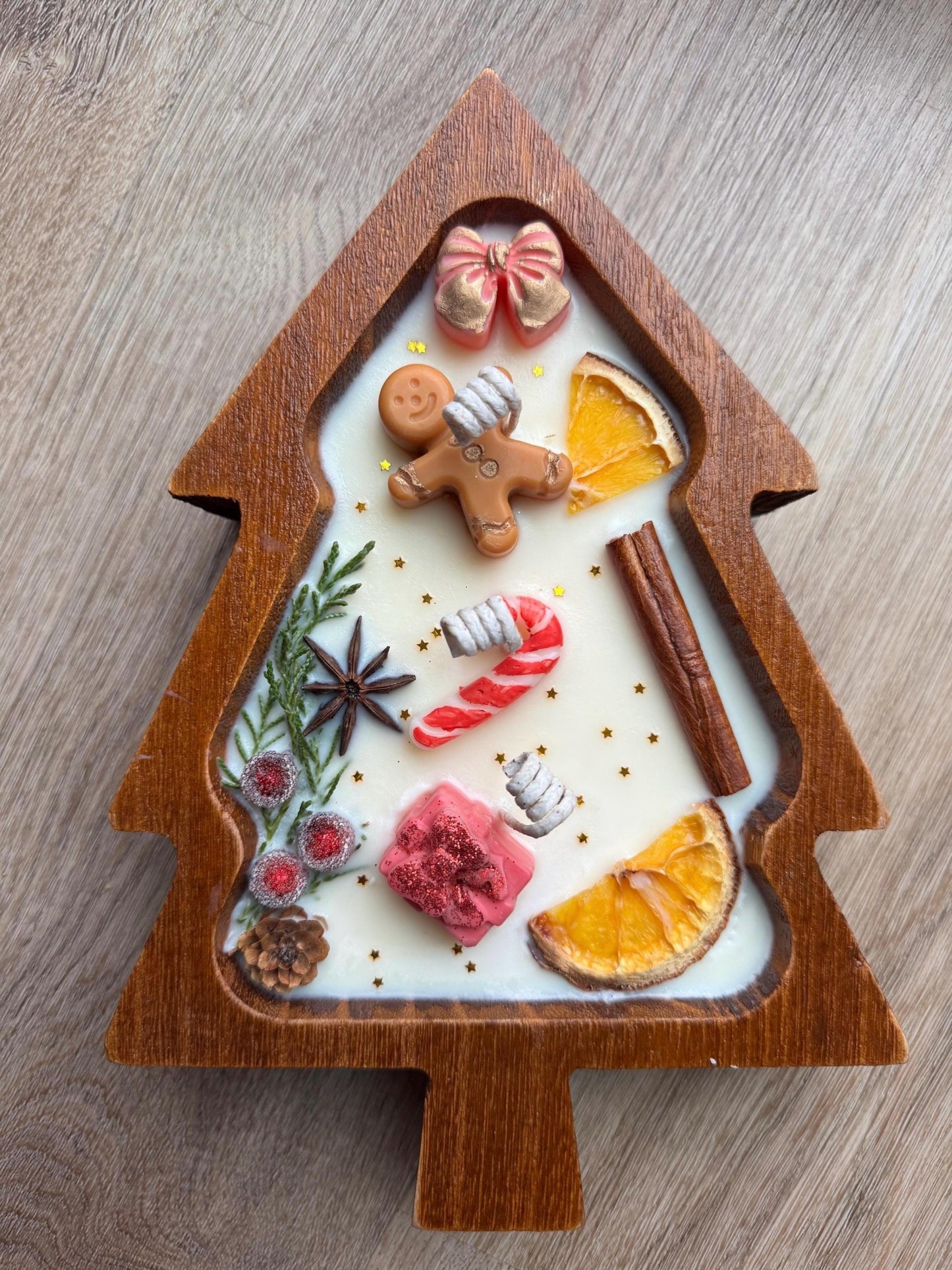 Christmas Tree Shape Bowl Soy Wax Candle