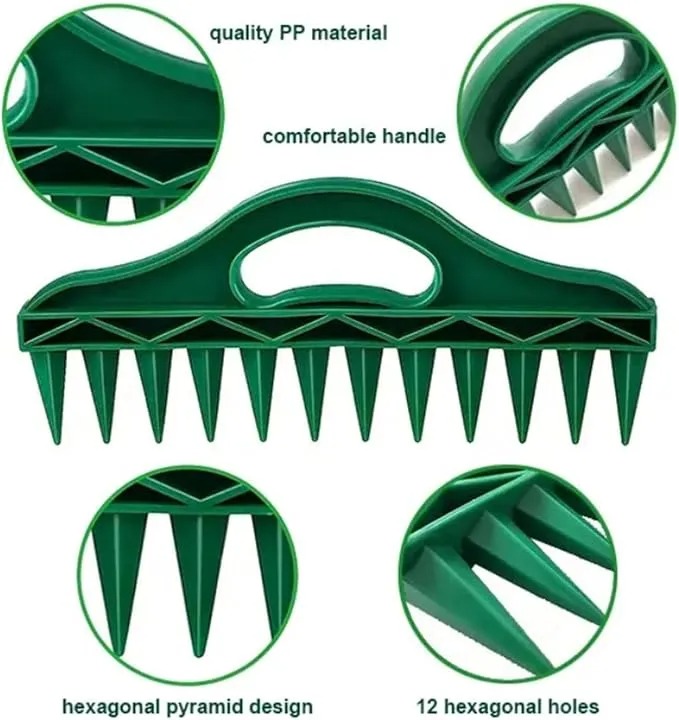 12 Hole Seed Dibber Seed Spacing Tool, Vegetable Seed Planter Tool