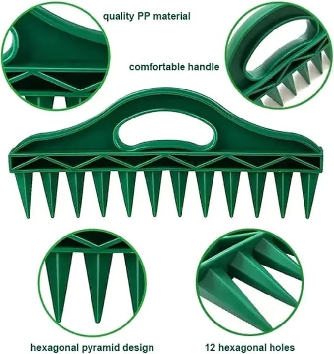 12 Hole Seed Dibber Seed Spacing Tool, Vegetable Seed Planter Tool
