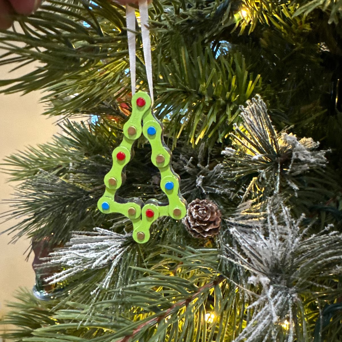Bicycle Chain Christmas Tree Ornament