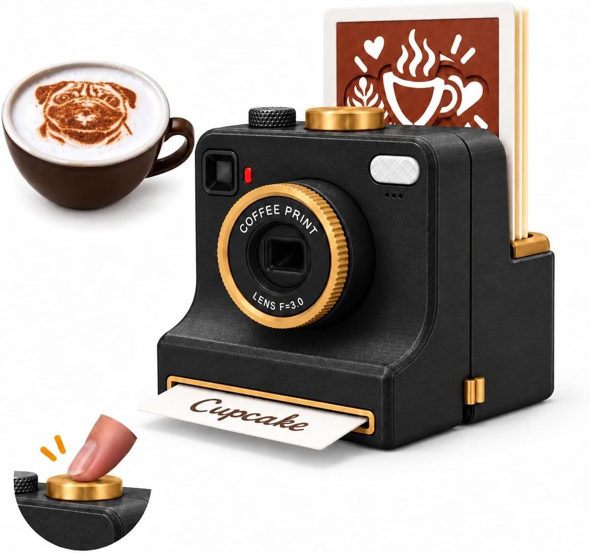 3D Printed Latte Art Camera