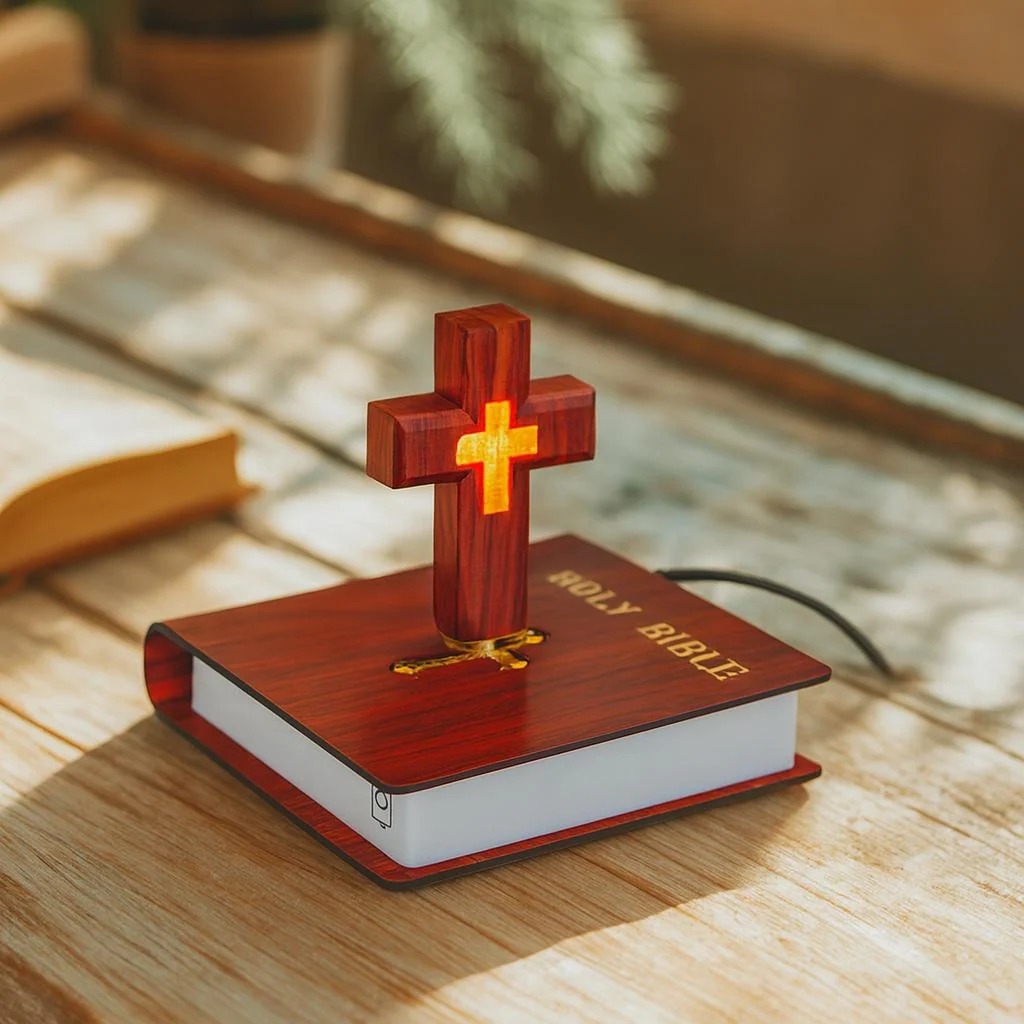 ✝️ Floating Bible Lamp 