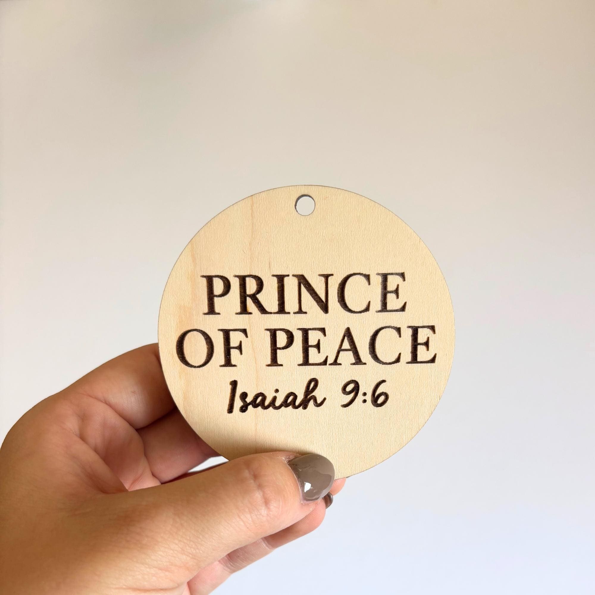 Names of Jesus Ornaments, Set of 12 Christian Ornaments
