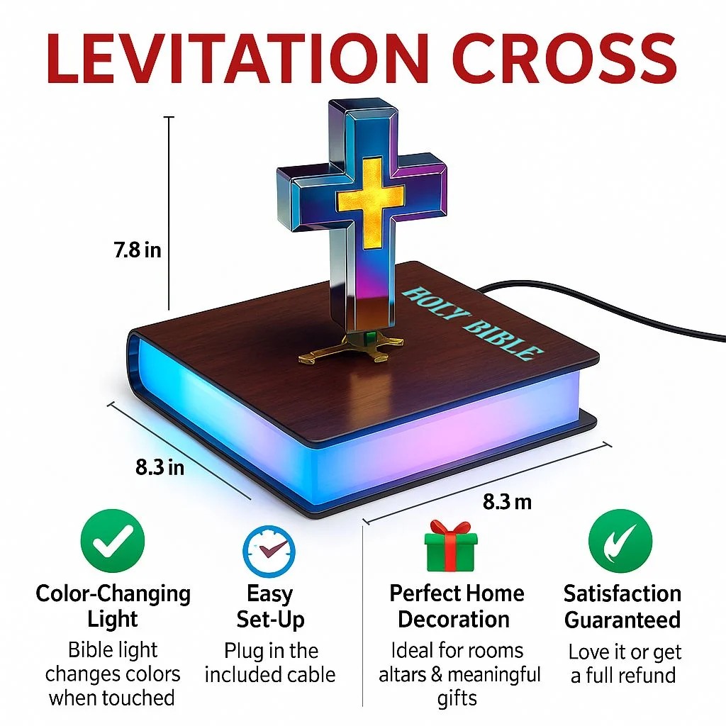 ✝️ Floating Bible Lamp 