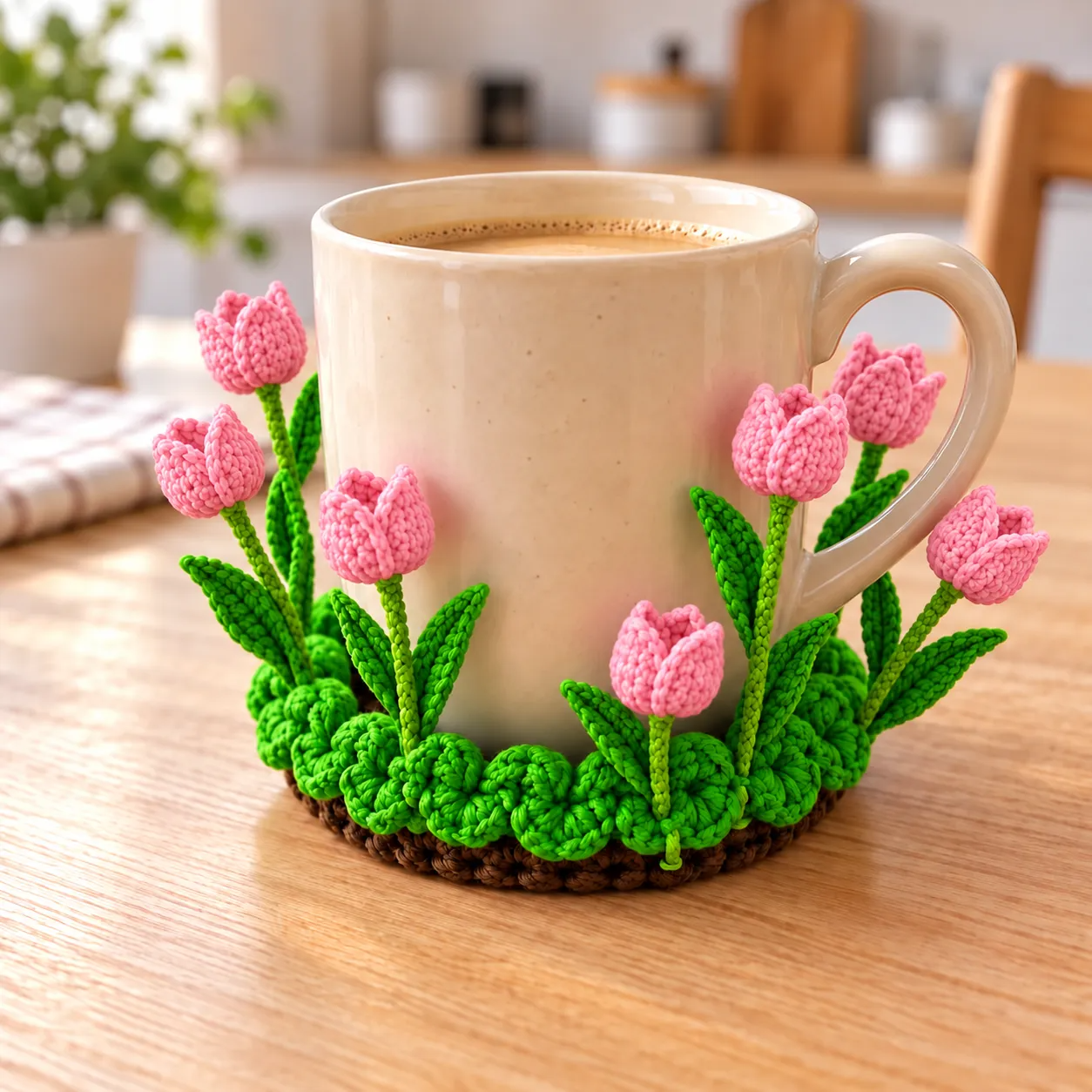 Handmade Pop-Up Flowers Coasters
