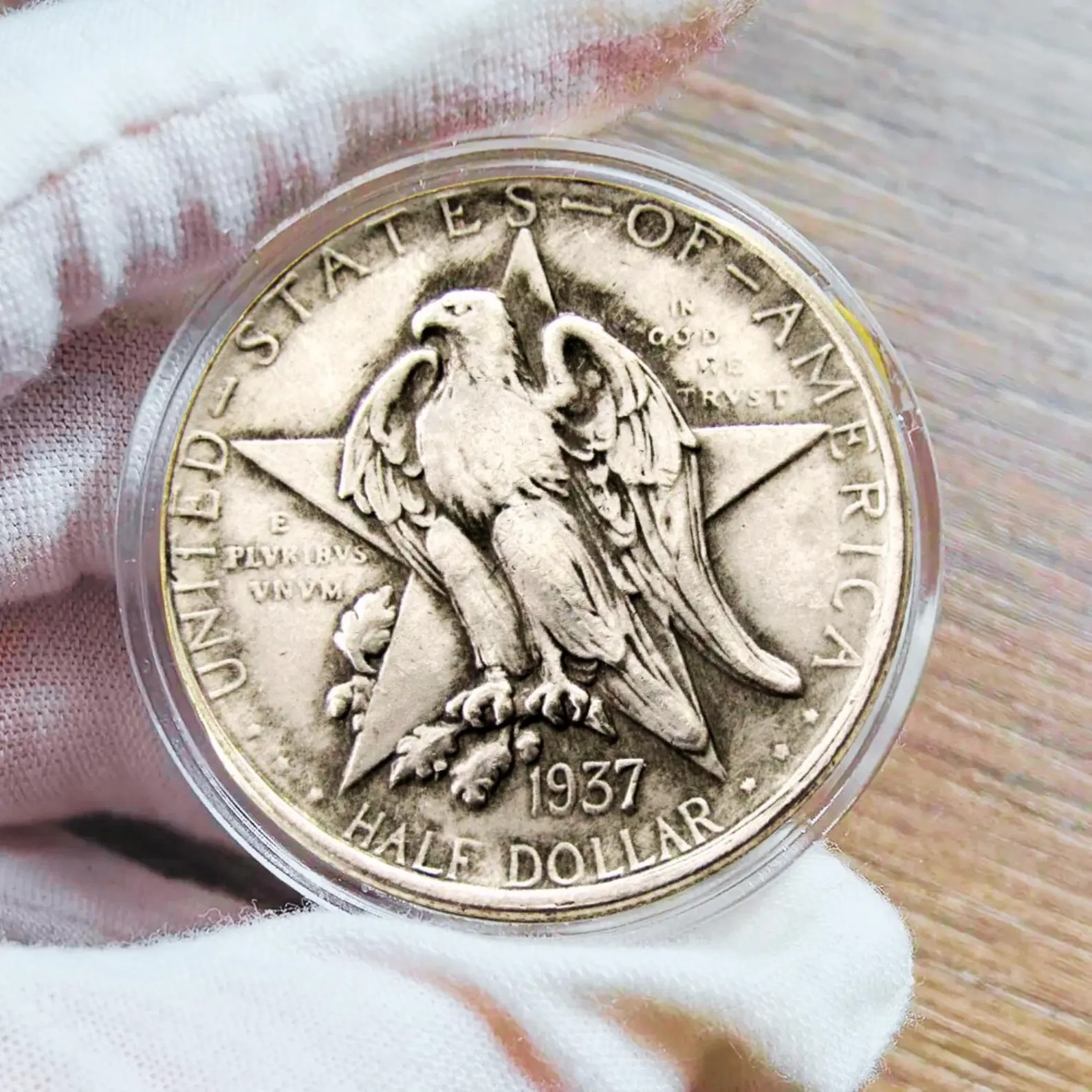1937 Texas Half Dollar Silver Rare Commemorative Coin for Collectors