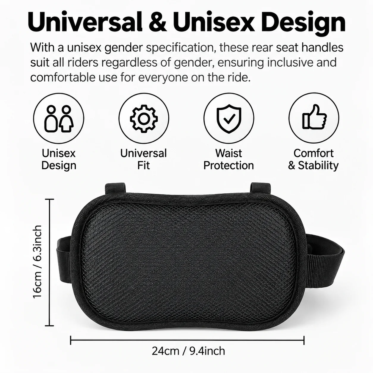 Universal Motorcycle Rear Seat Passenger Grip Belt