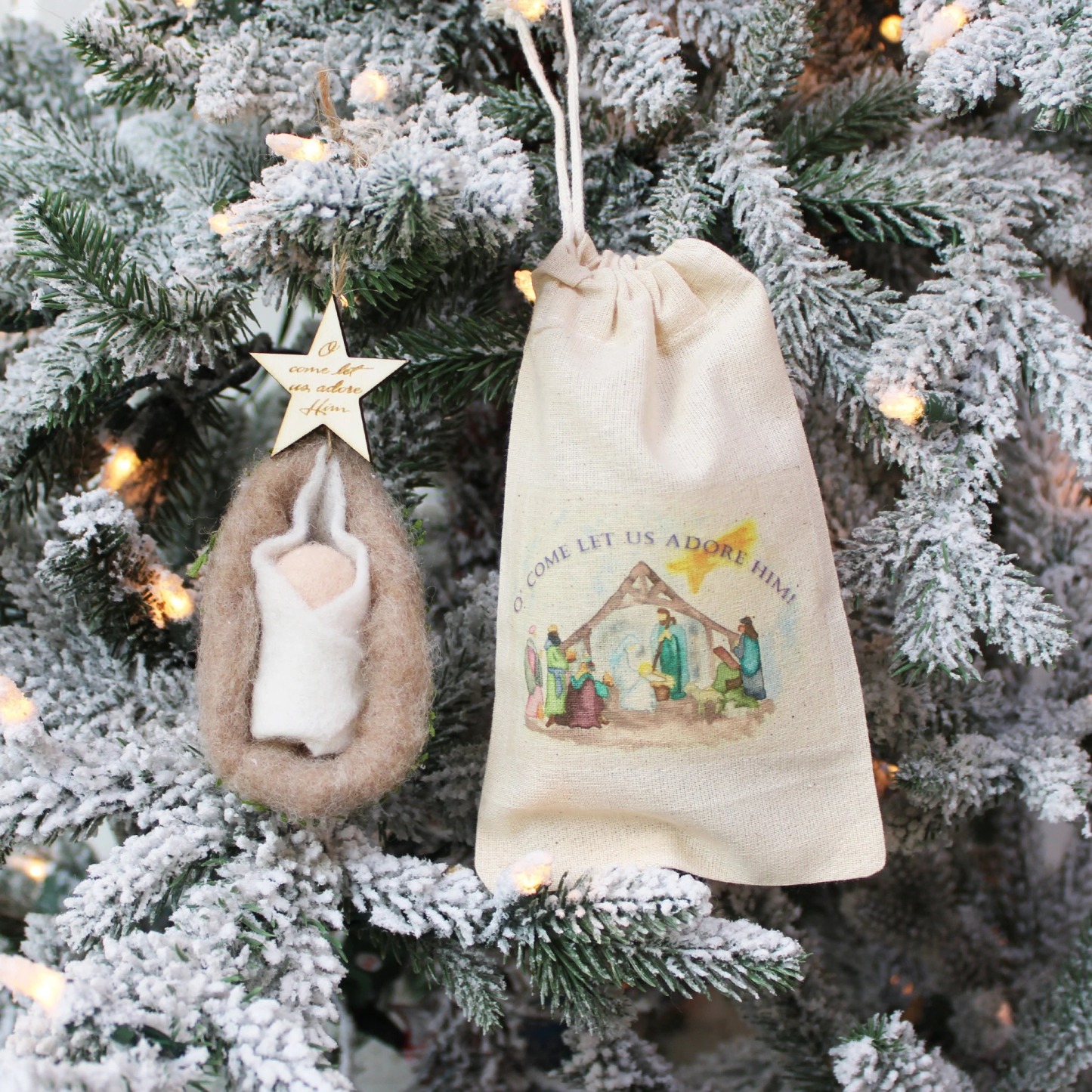 Handmade Baby Jesus Ornament