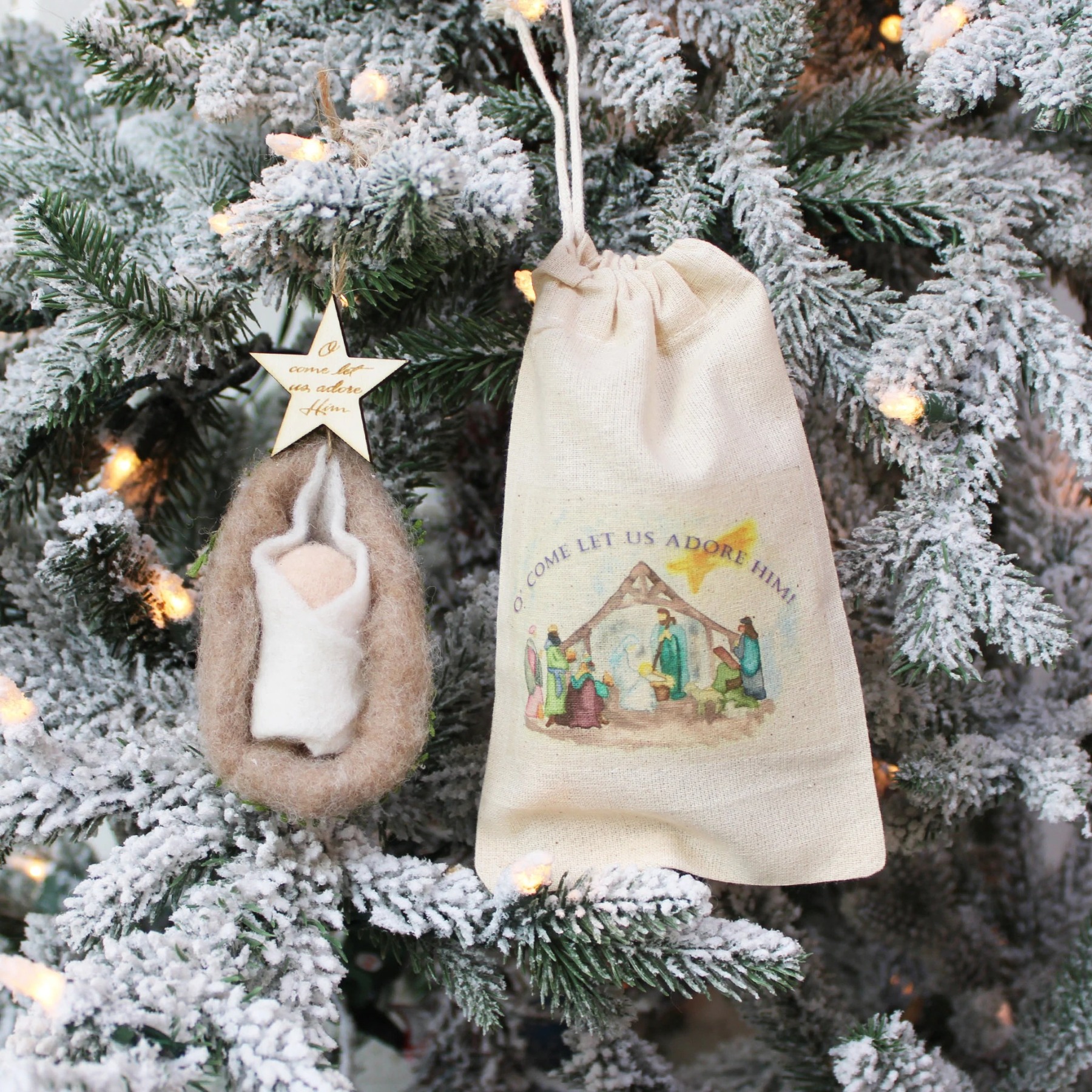 Handmade Baby Jesus Ornament