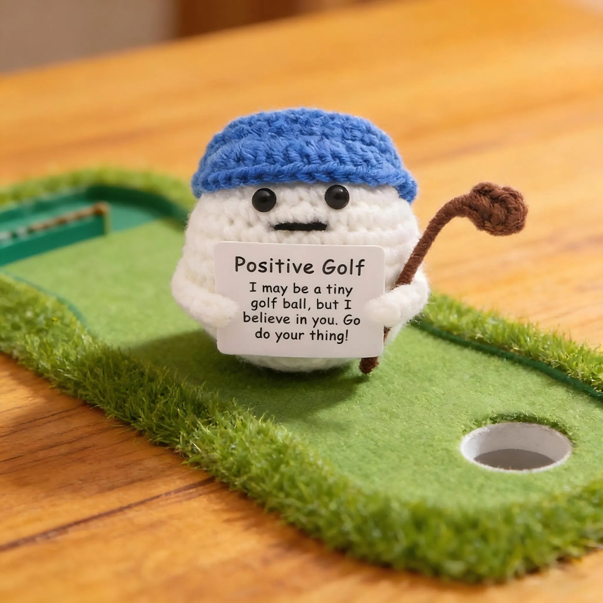 Handmade Crochet Golf Ball Plush