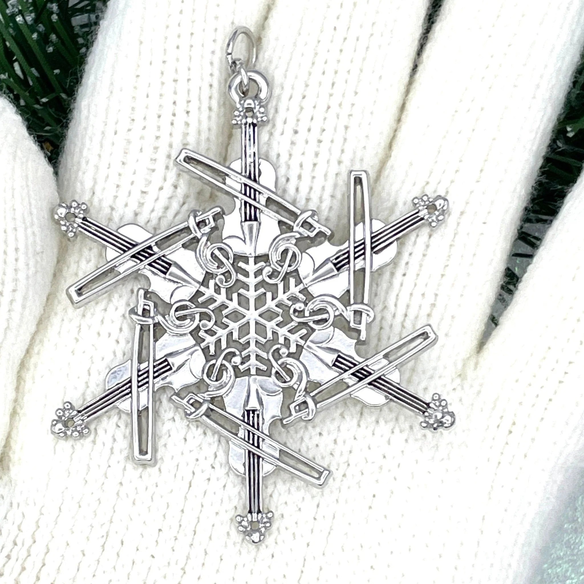 Musical Snowflake Ornament Collection