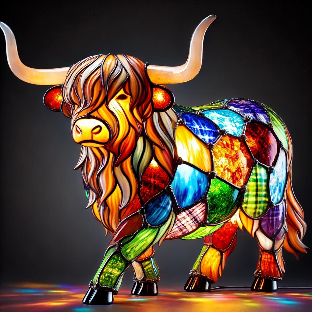 Stained Glass Animals Lamp