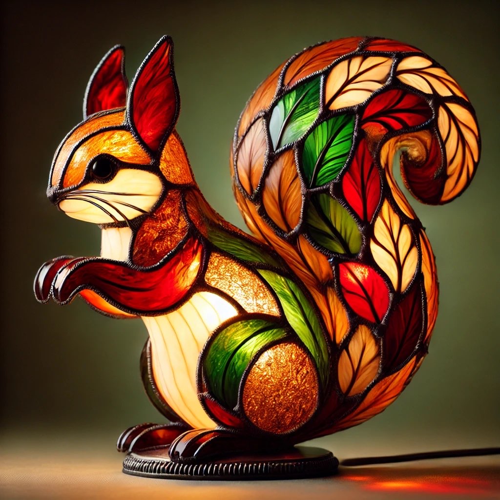 Stained Glass Animals Lamp