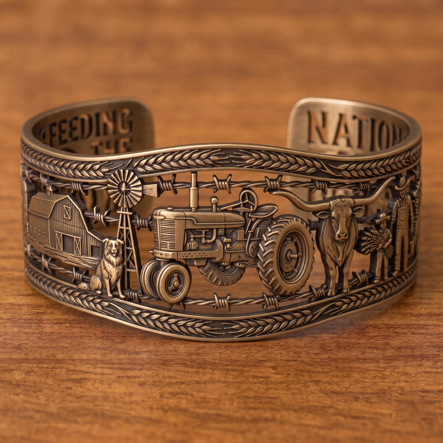 Feeding the Nation Farm Life Cuff Bracelet