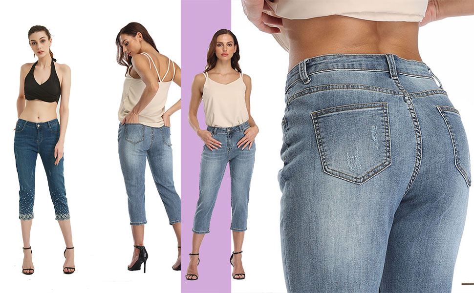 womens capri jeans pants for women capris for women womens pants jean capris women's denim capri