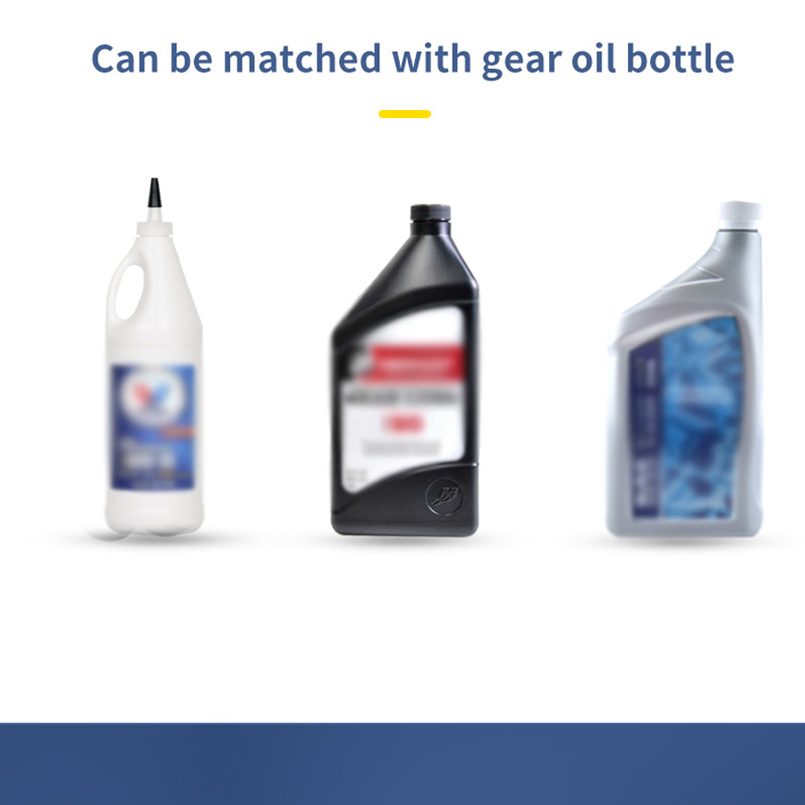 Lower Unit Gear Oil Pump for Standard Quart Bottles, Includes 3/8 inch Metal Swivel, 8mm and 10mm Adapters Fit Most Marine and Mercury Boat Outboard Motors (Not Compatible With Volvo Penta)