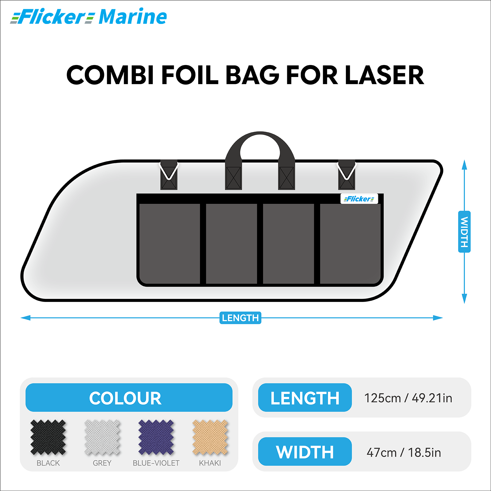 Sailboat Cover for Laser – Custom Fit Dinghy Cover for Storage, Docking & Trailering