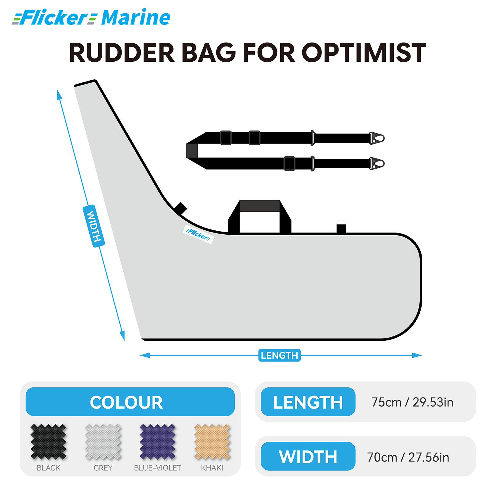 Sailboat Cover for Optimist – Custom Fit Dinghy Cover for Storage, Docking & Trailering