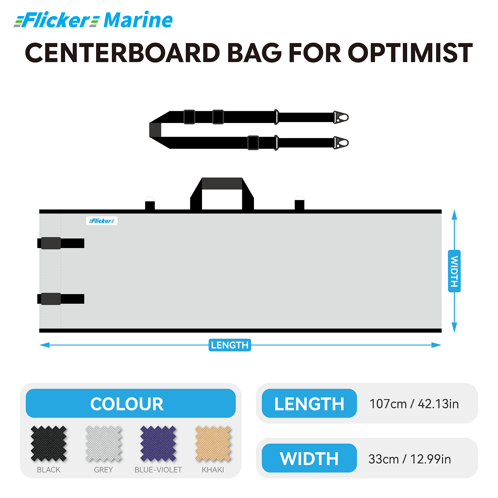 Sailboat Cover for Optimist – Custom Fit Dinghy Cover for Storage, Docking & Trailering