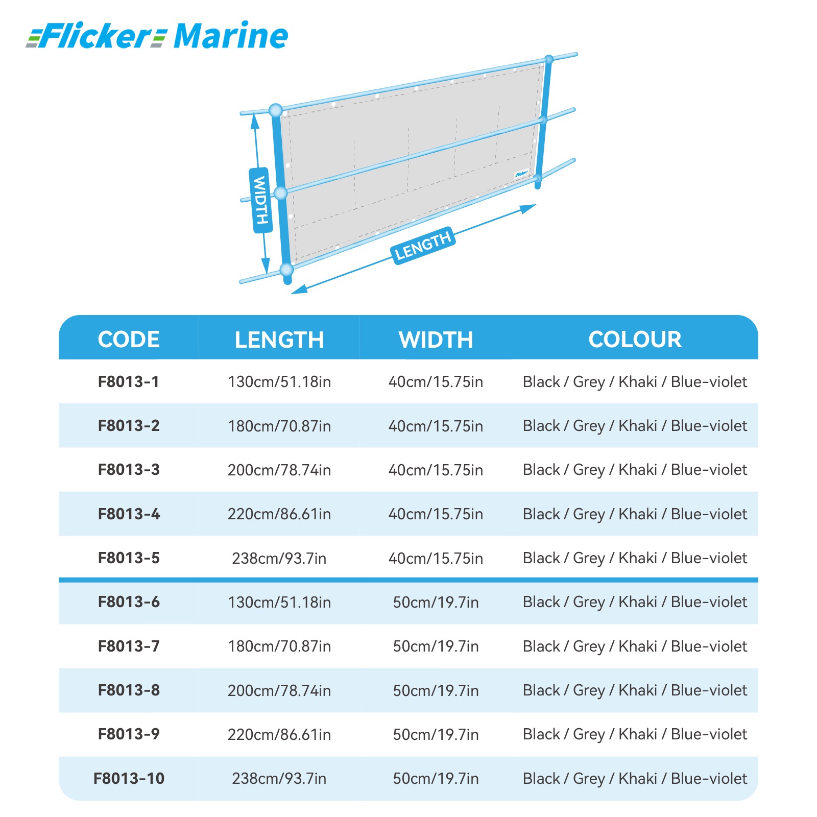 Marine Privacy Screen for Boat Railings, UV Resistant Polyester Lifeline Shade Panel, Durable Privacy Cover for Sailboats and Yachts