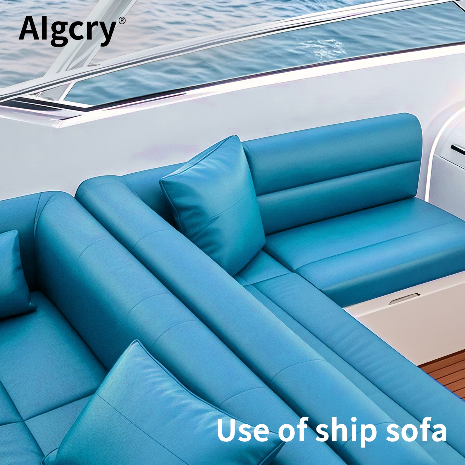 Marine PVC Leather 5 Yards for Yacht Upholstery, Flexible Synthetic Leather for Boat Seating and Interior Panels