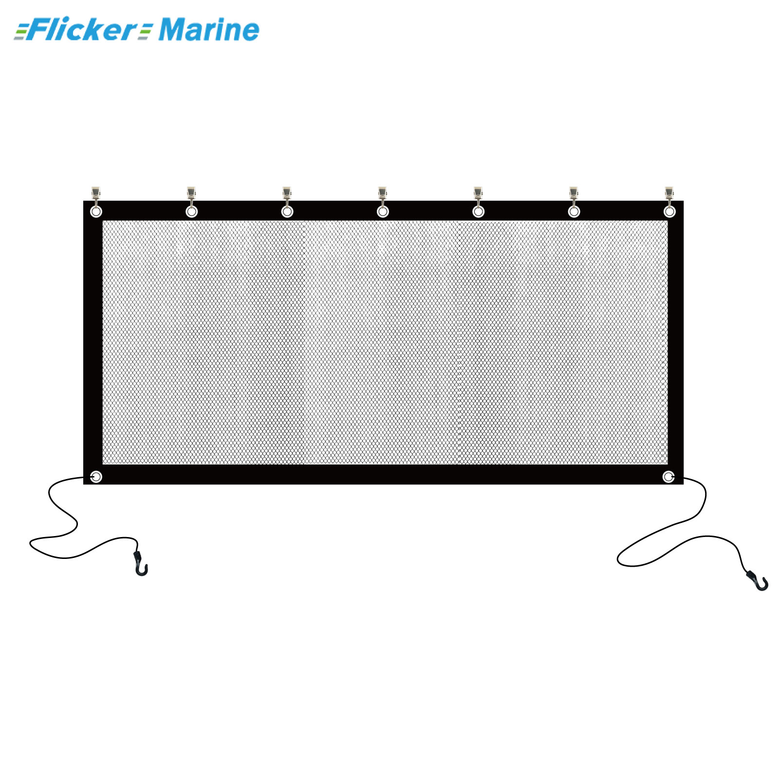 Quick-Release Bimini Mesh Side Shade Panels – Removable Side Curtains for Boat Bimini Tops