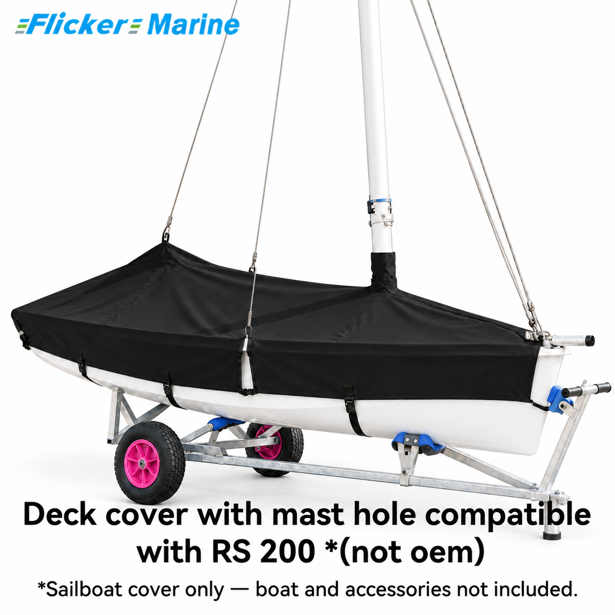 RS 200 Mast Style deck cover fitted around a stepped mast