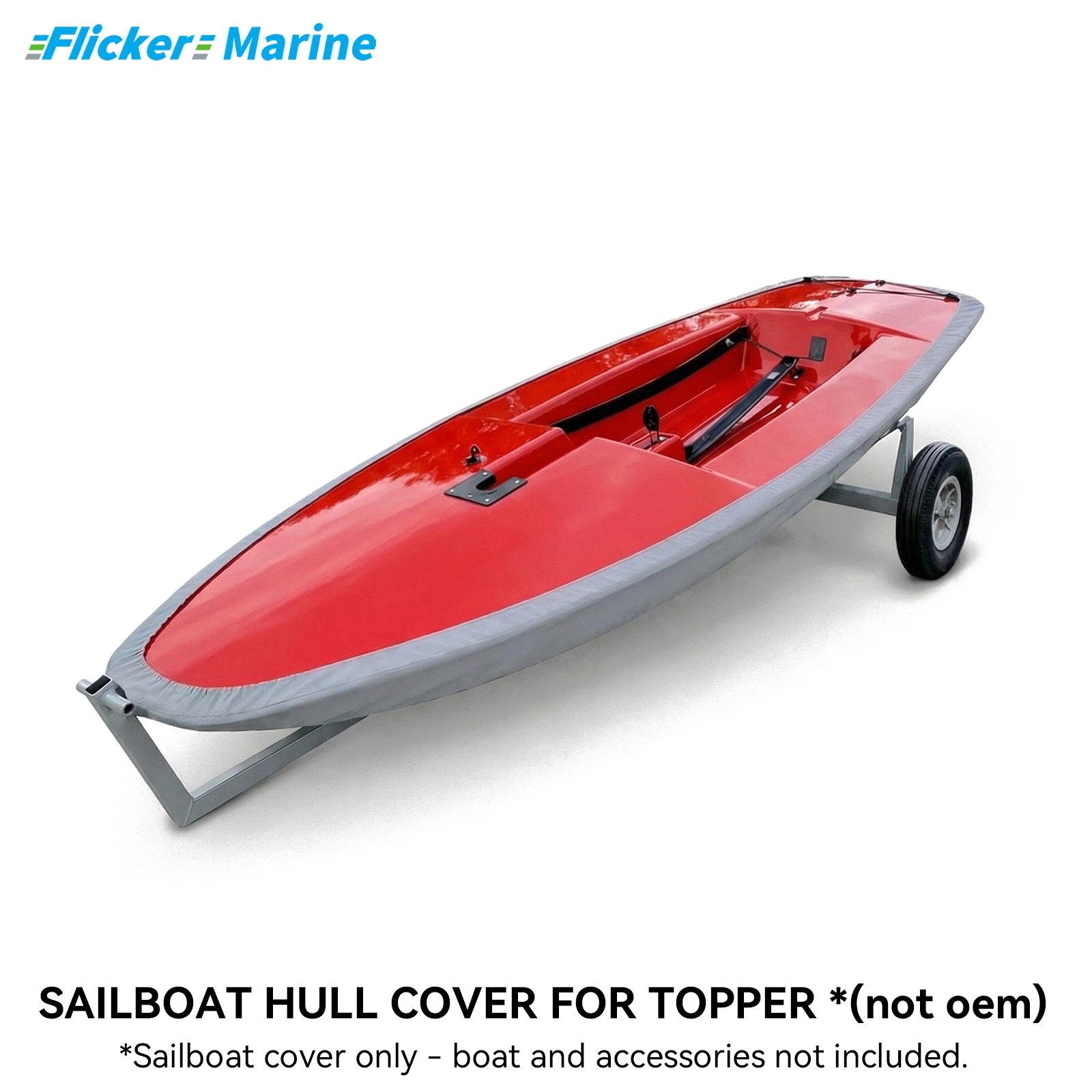 Sailboat Cover for Topper – Custom Fit Dinghy Cover for Storage, Docking & Trailering