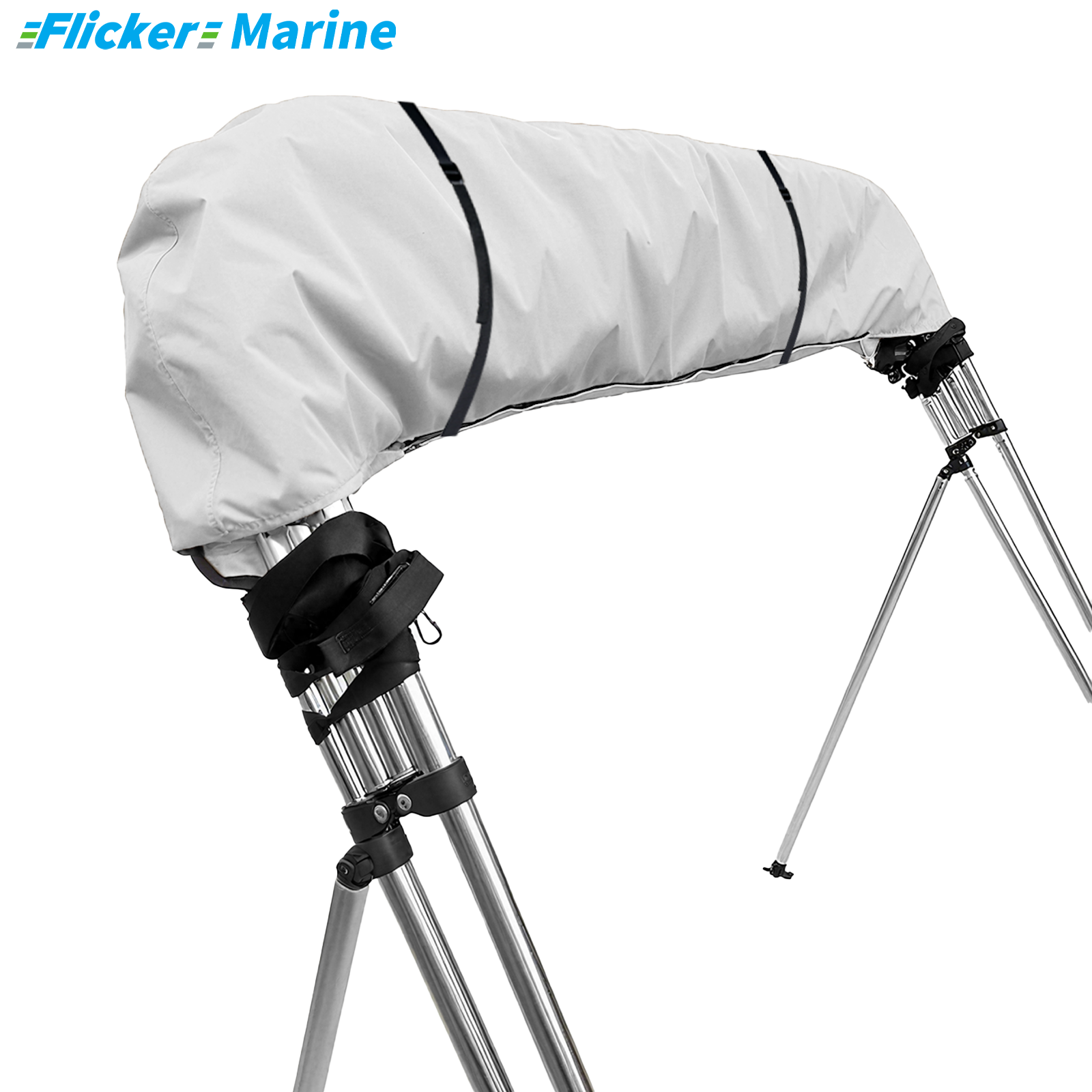 Bimini Top Cover, UV Resistant Polyester Boat Canopy Cover, Marine Protective Cover for Bimini Tops, Reinforced Stitching and Secure Fit