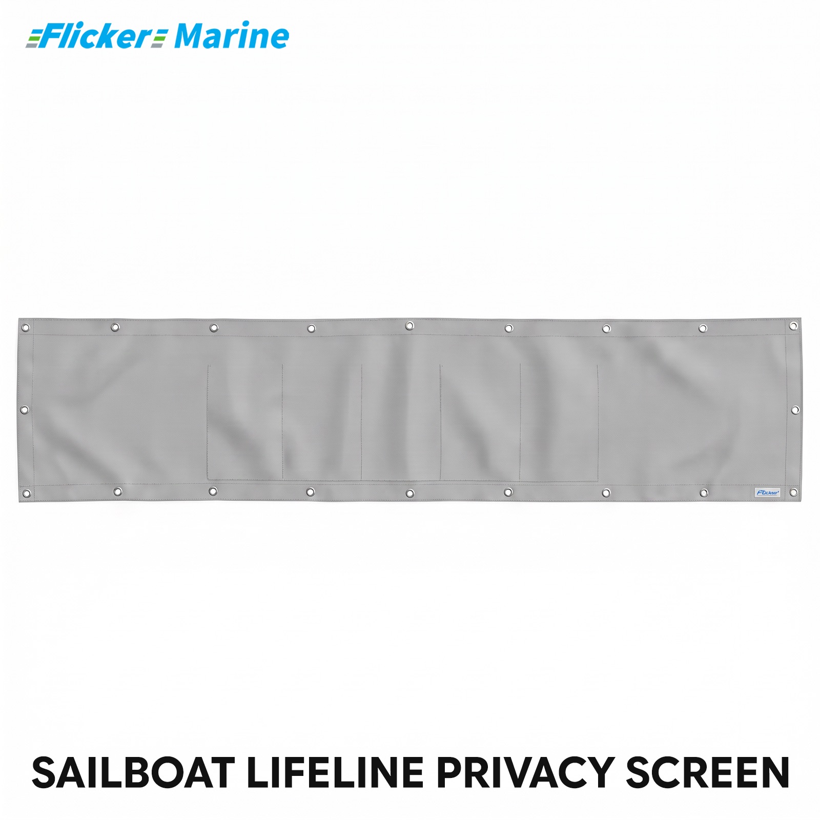 Marine Privacy Screen for Boat Railings, UV Resistant Polyester Lifeline Shade Panel, Durable Privacy Cover for Sailboats and Yachts