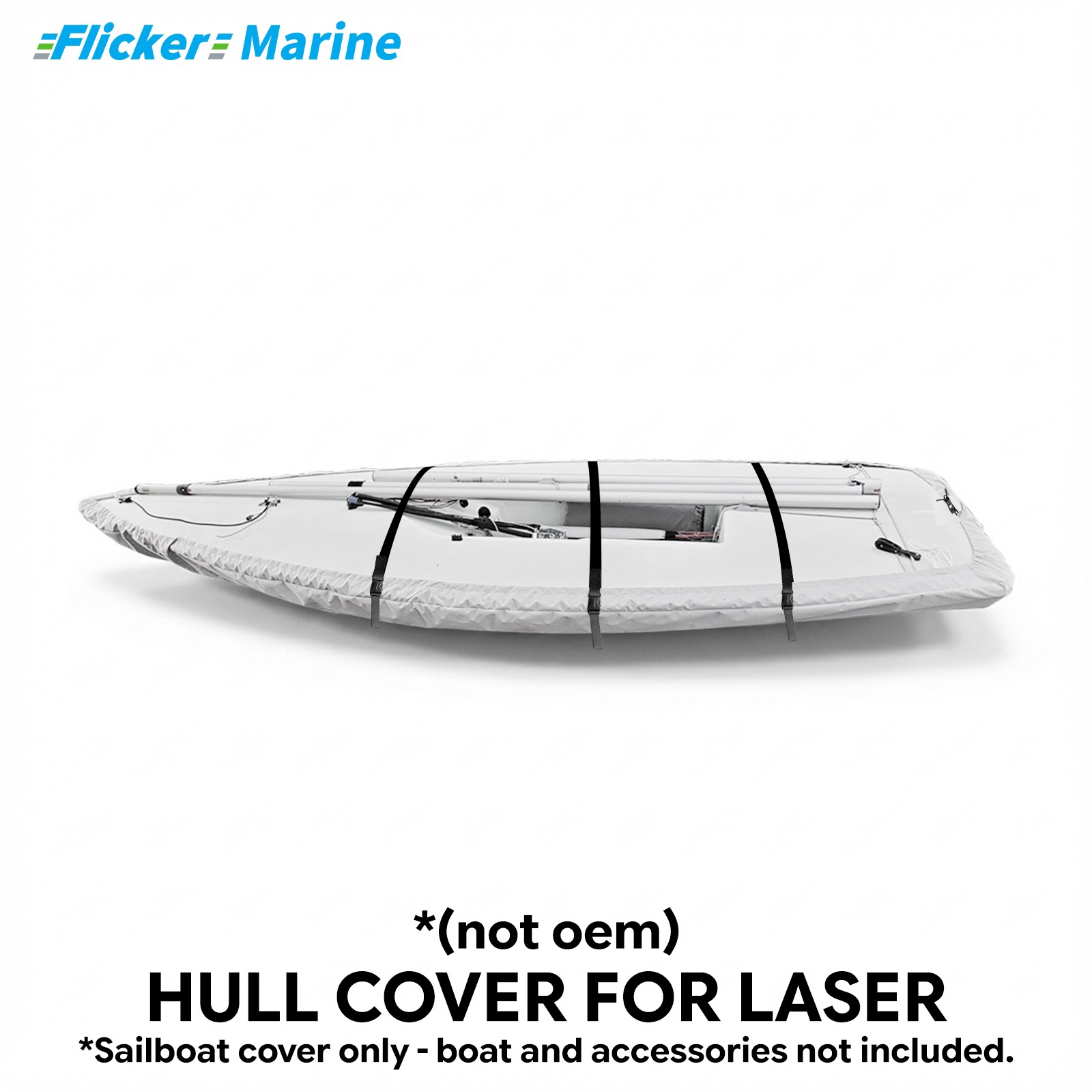 Sailboat Cover for Laser – Custom Fit Dinghy Cover for Storage, Docking & Trailering